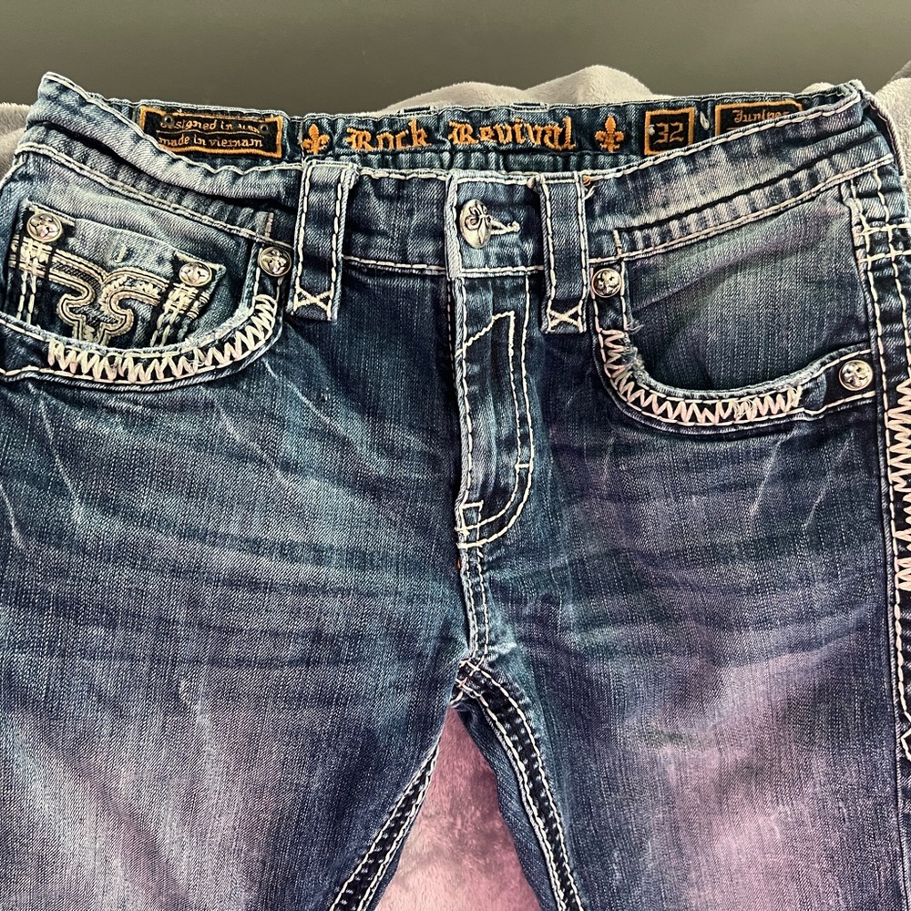 Rock Revival Juniper Slim Boot Jeans Men’s Size 32